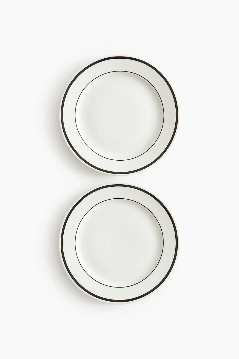 2-Pack Porcelain Medium-Sized Plates