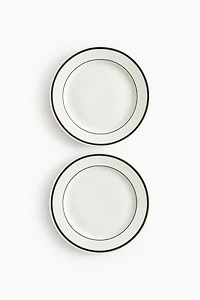 2-Pack Porcelain Medium-Sized Plates