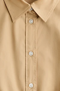 Short-Sleeved Shirt Dress