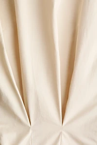 Tapered-Waist Poplin Shirt