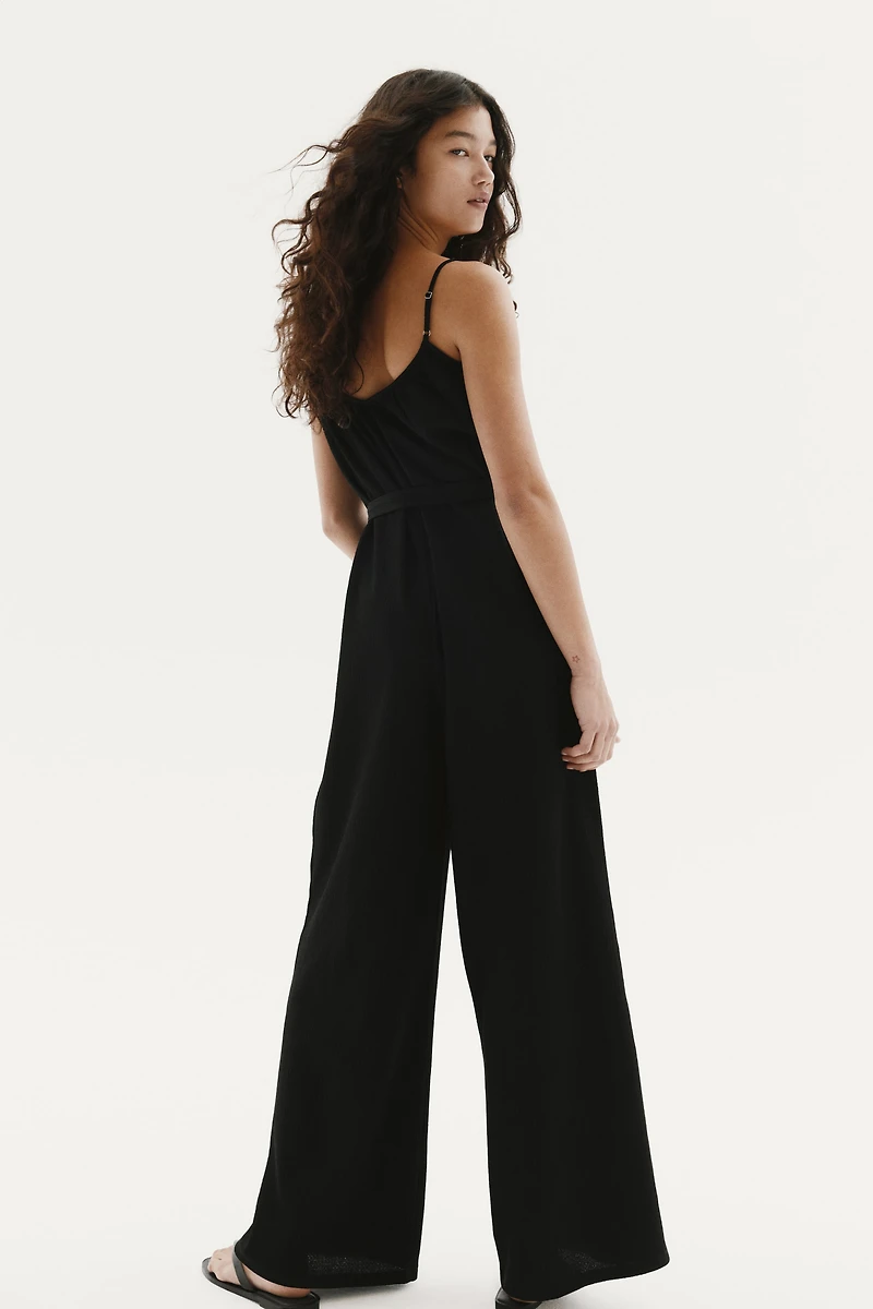 Tie-Belt Jumpsuit