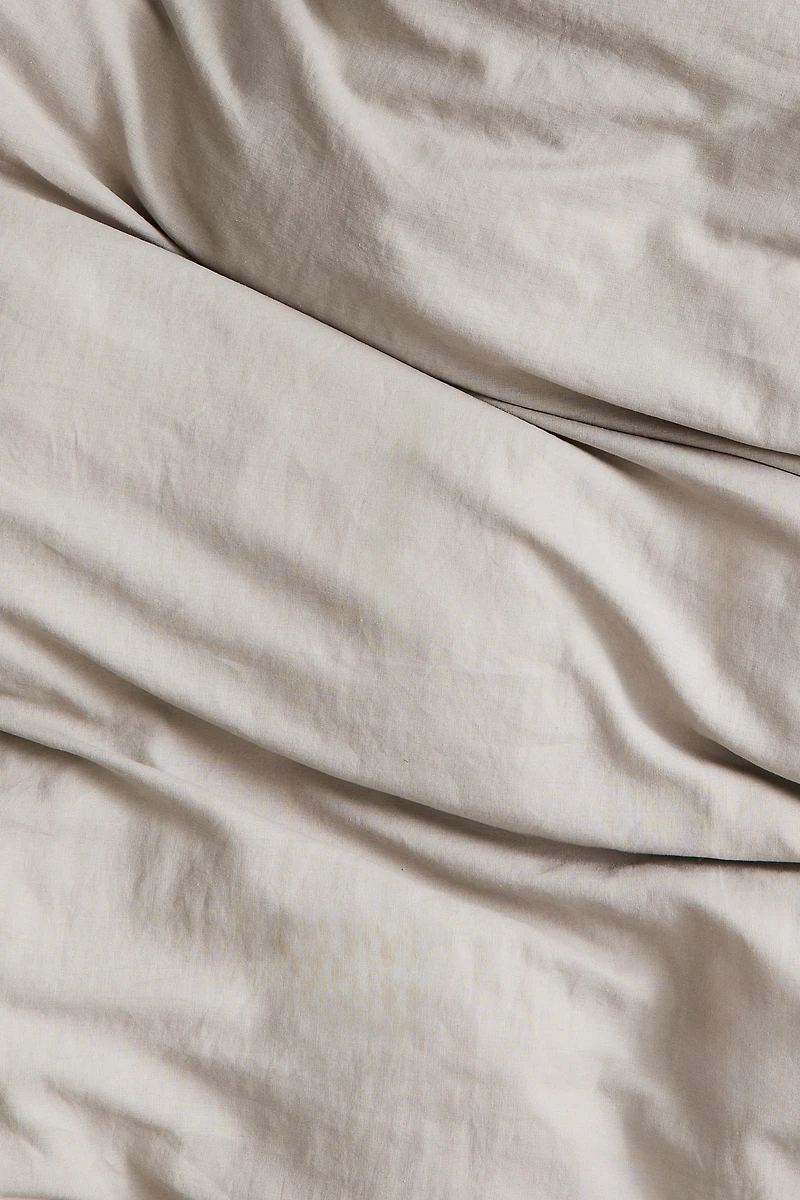 Linen-blend Twin Duvet Cover Set