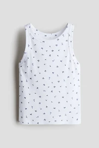 Ribbed Cotton Tank Top