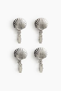 Lot de 4 poids de nappe avec détail coquillage