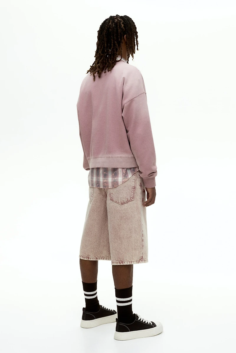 Oversized-Fit Washed Sweatshirt