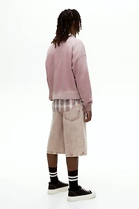 Oversized-Fit Washed Sweatshirt