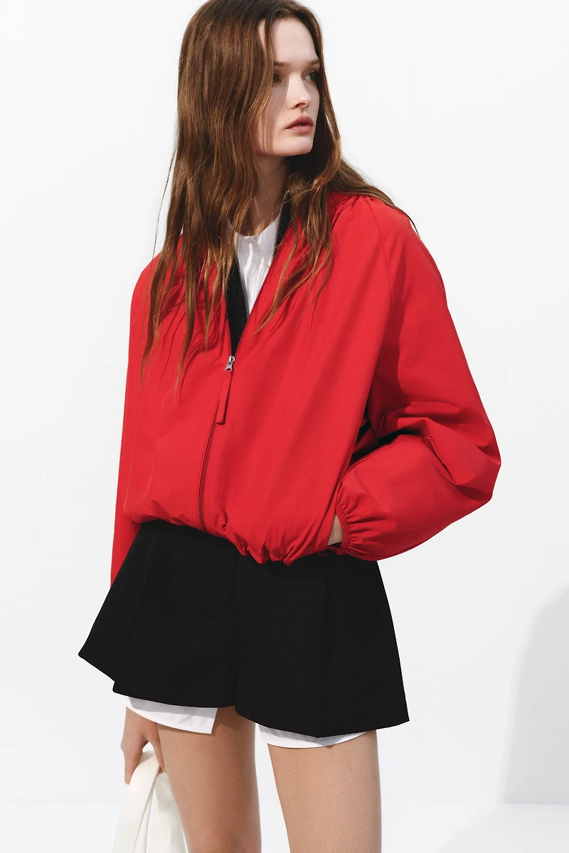 Gathered Bomber Jacket