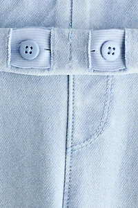 Denim-Look Flared Jeggings