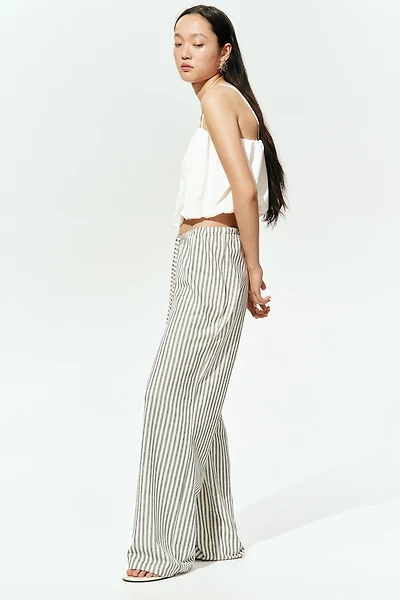 Straight-Leg Drawstring Pants