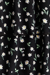 Foldover-Waist Tiered Skirt