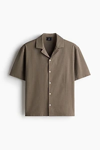 Regular Fit Ribbed resort shirt