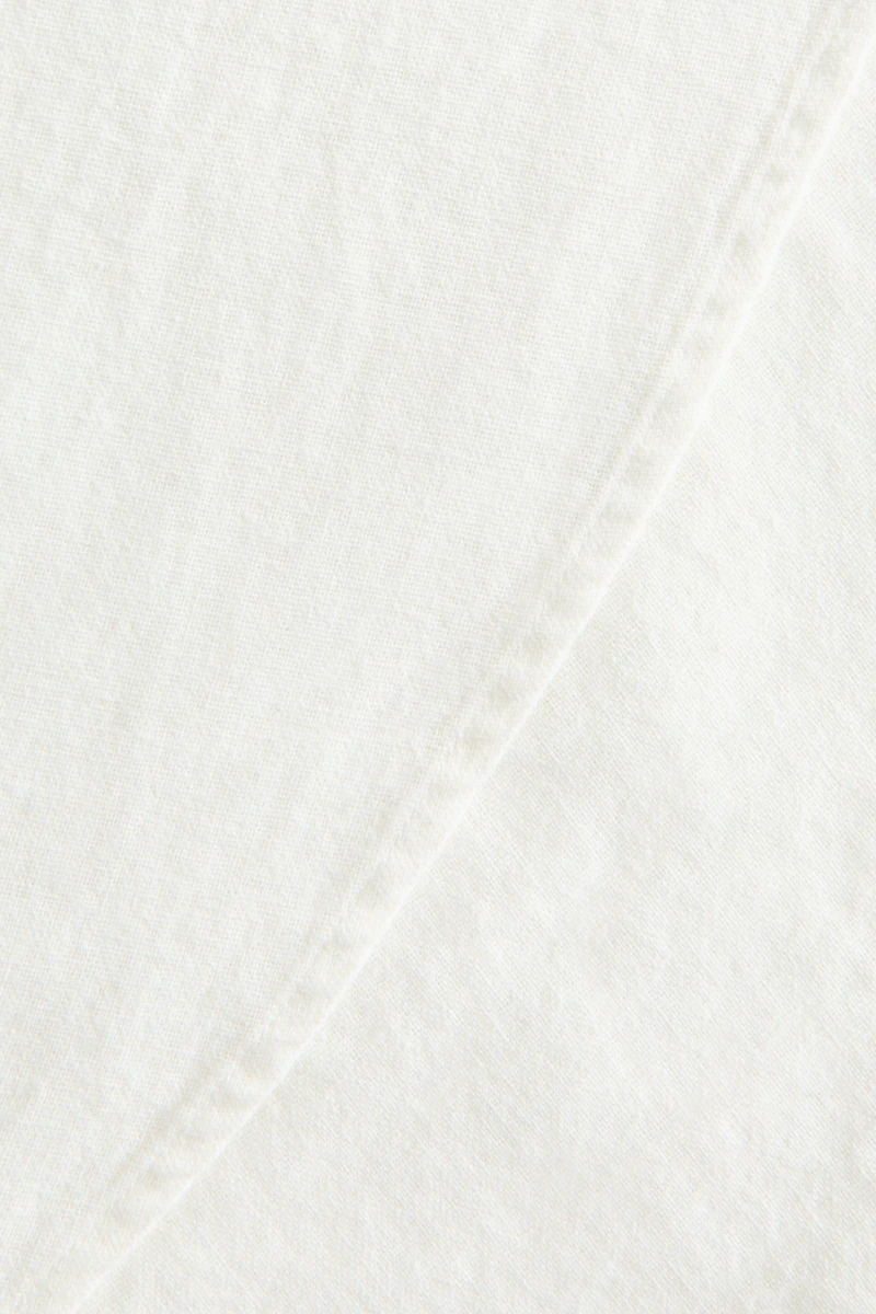 Round Linen-Blend Tablecloth