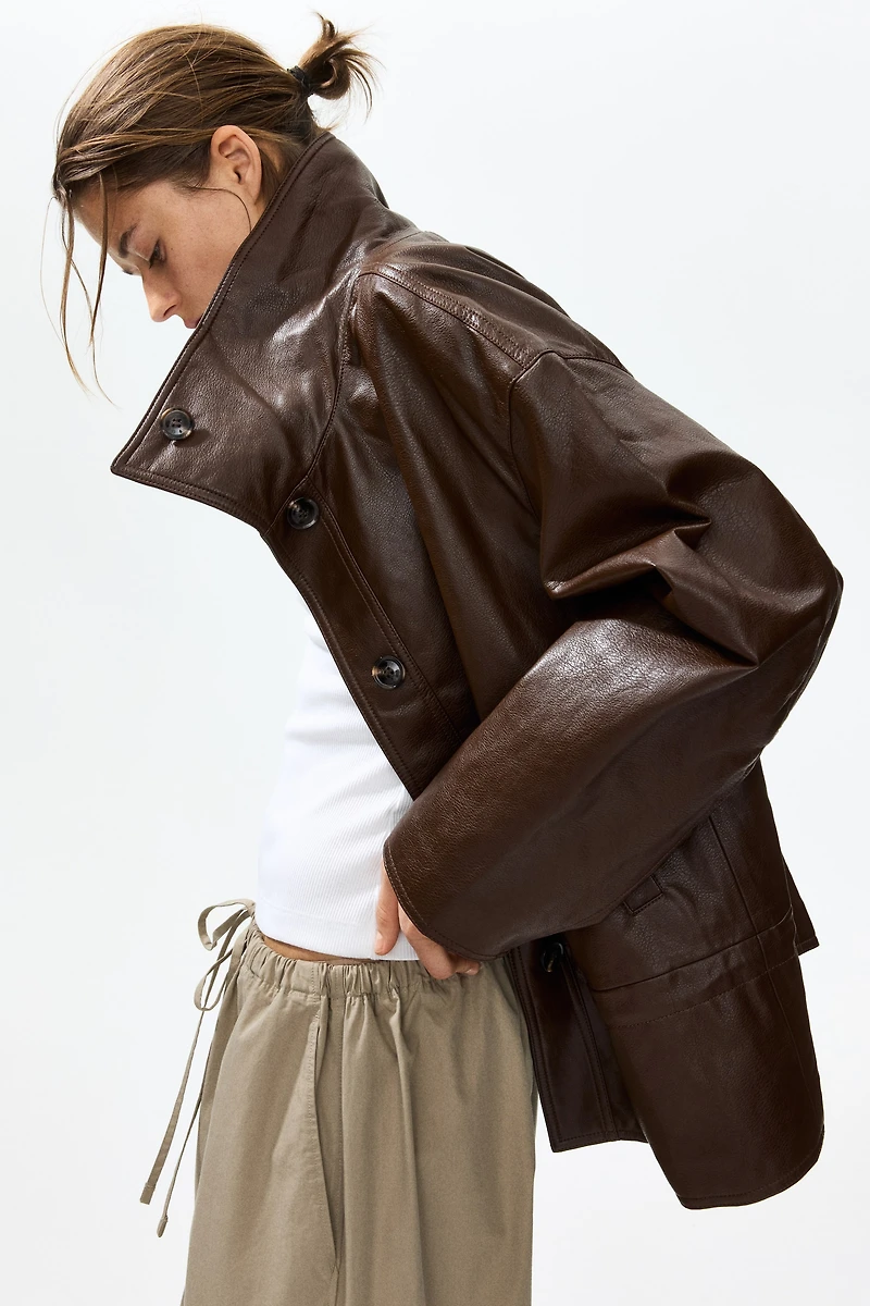 Oversized Peplum Jacket