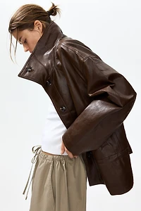 Oversized Peplum Jacket