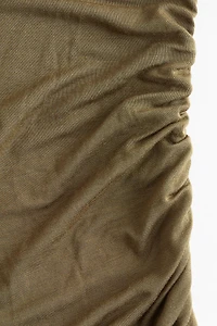 Haut asymétrique à effet drapé