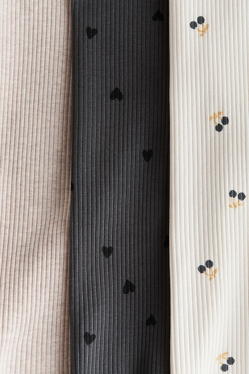 Lot de 3 leggings en coton