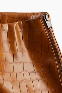 Coated Mini Skirt