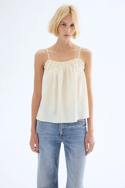Ruffle-Trimmed Camisole Top