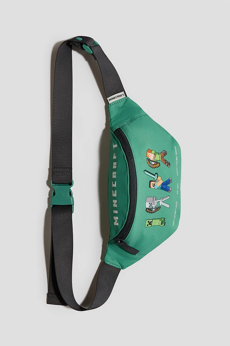 Crossbody Bag with Printed Motif