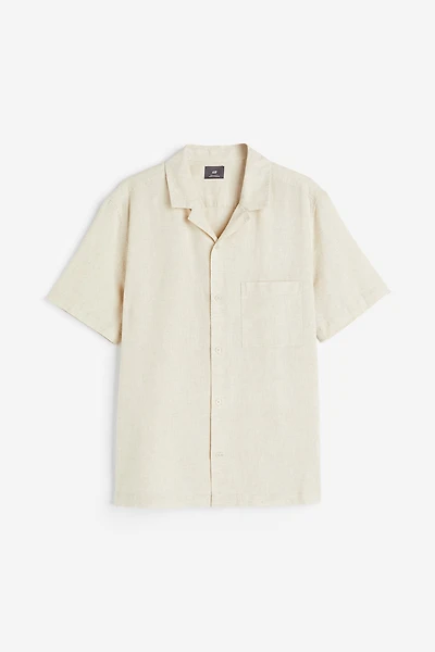 Regular Fit Linen-blend Shirt