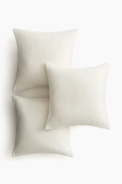 3-Pack Textured Cushion Covers