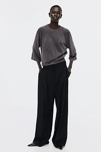 Fine-Knit Glittery Top