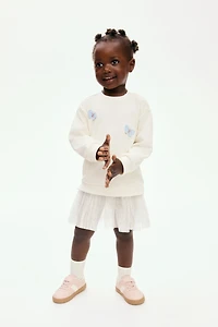 Robe en molleton avec jupe tulle