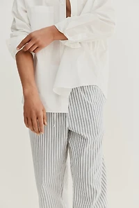 Pantalon décontracté en popeline