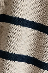 Jacquard-Knit Cotton Sweater