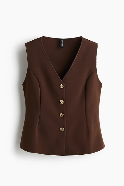 Tailored jersey waistcoat