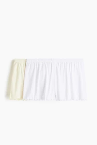 2-Pack Pointelle Pajama Shorts
