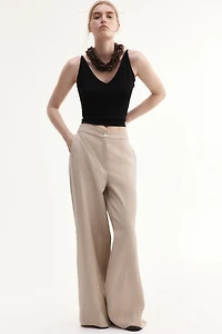 Pantalon habillé à jambes larges