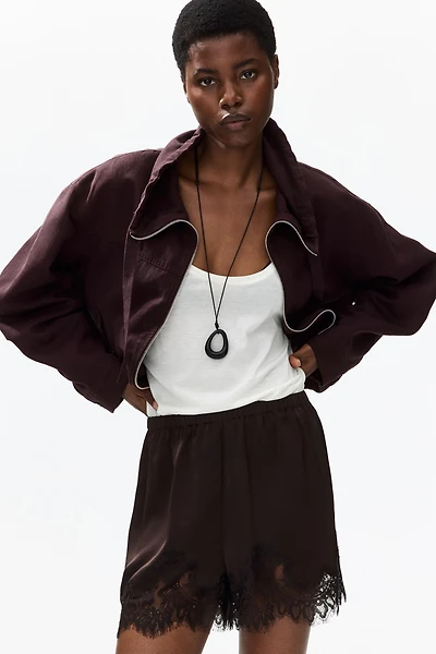 Veste en lin mélangé