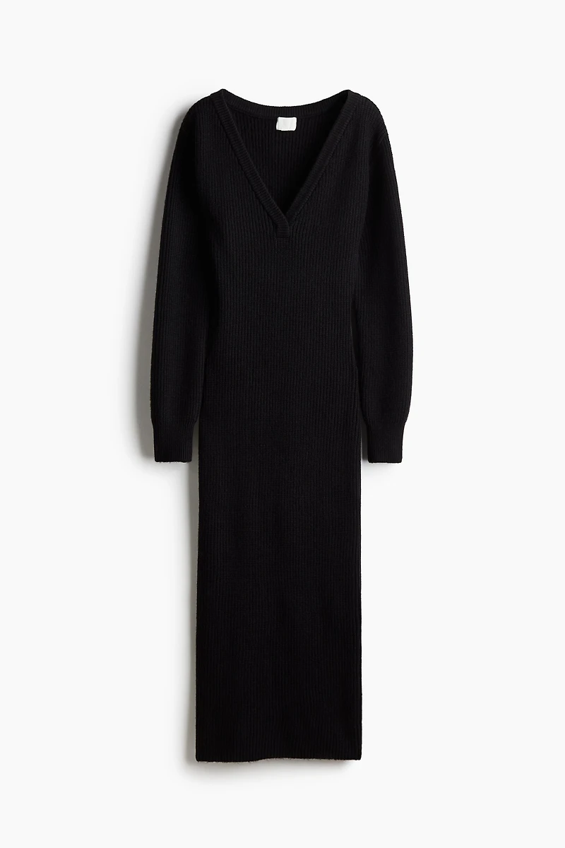 Rib-Knit Dress