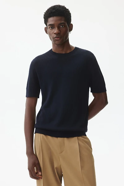 Slim-Fit Knit T-Shirt