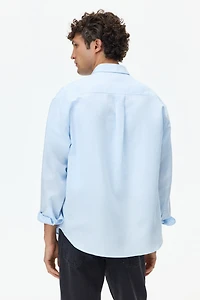 Relaxed-Fit Linen-Blend Shirt