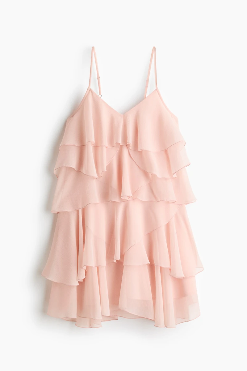 Tiered Chiffon Dress