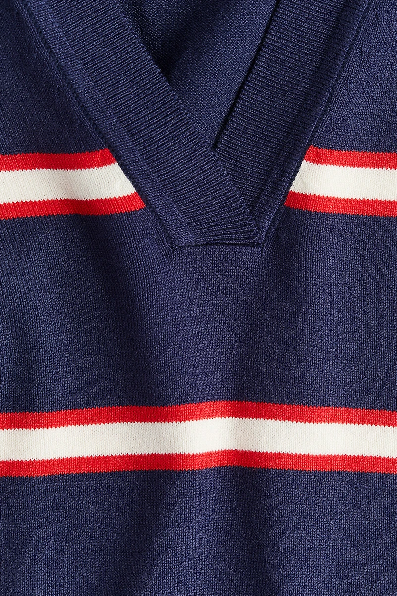 Polo ample en fin tricot