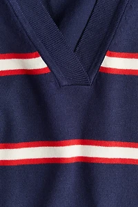 Polo ample en fin tricot