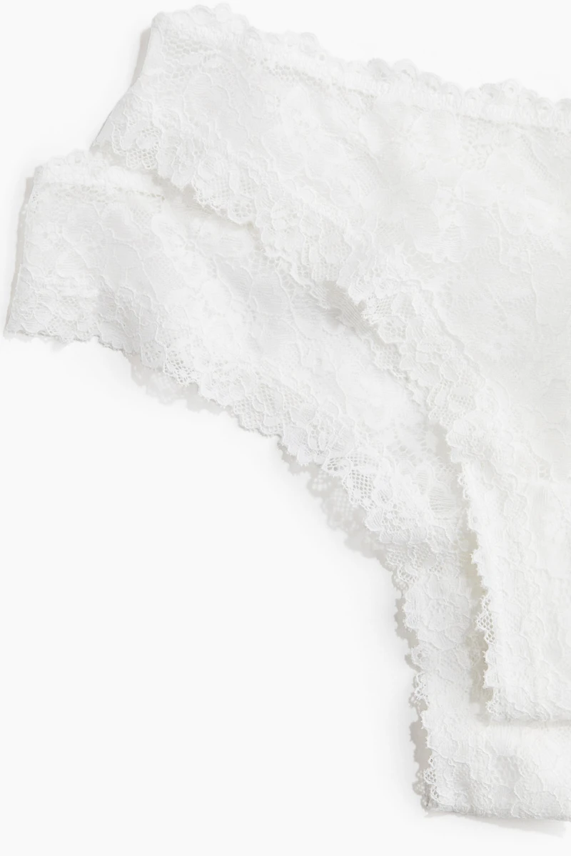 Lot de 3 culottes brésiliennes en dentelle
