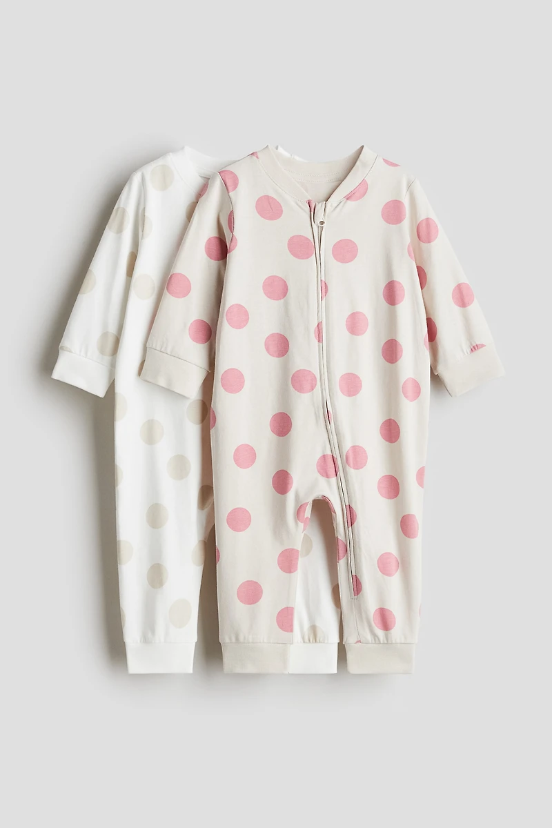 2-pack Cotton Pajama Jumpsuits