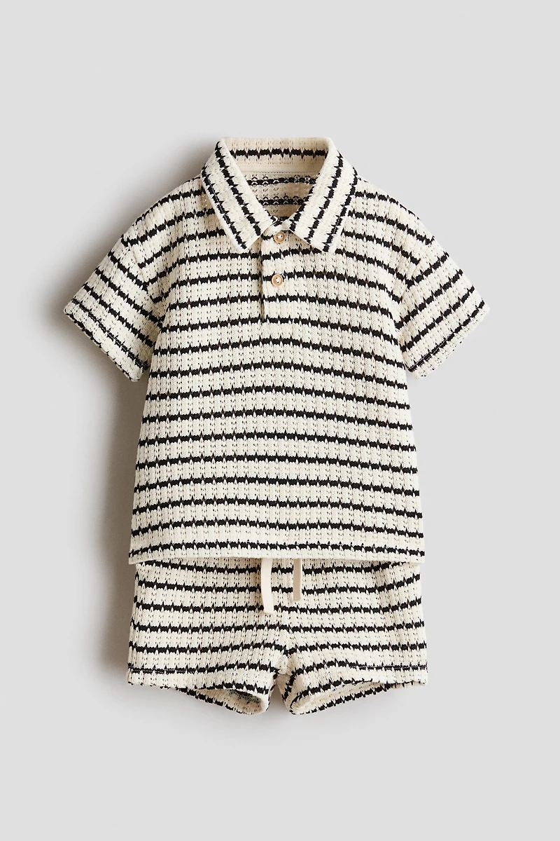 2-Piece Open-Knit Cotton Set