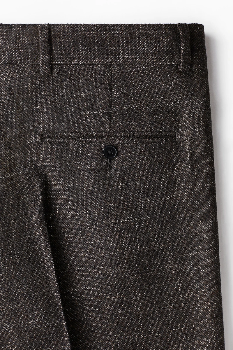 Regular-Fit Wool-Blend Suit Pants