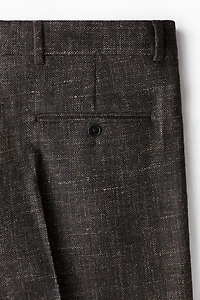 Regular-Fit Wool-Blend Suit Pants