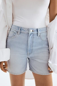 High-Waist Denim Shorts
