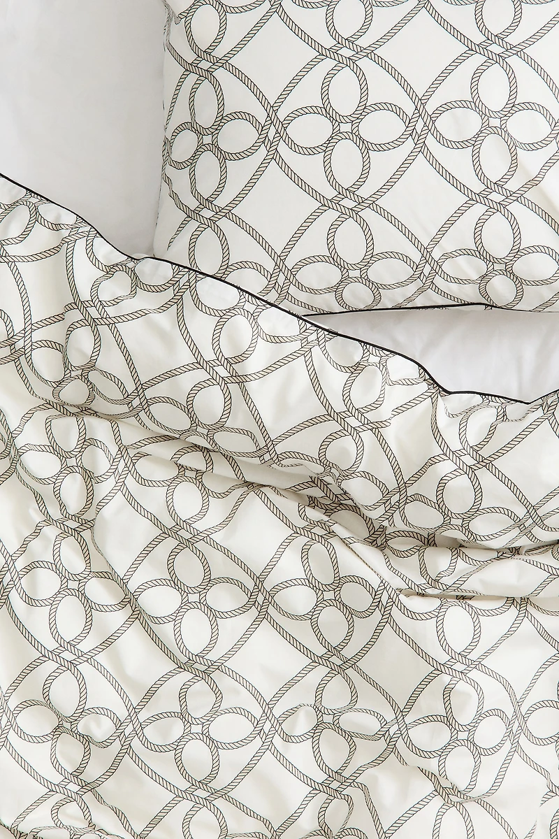 Patterned Twin Duvet Cover Set