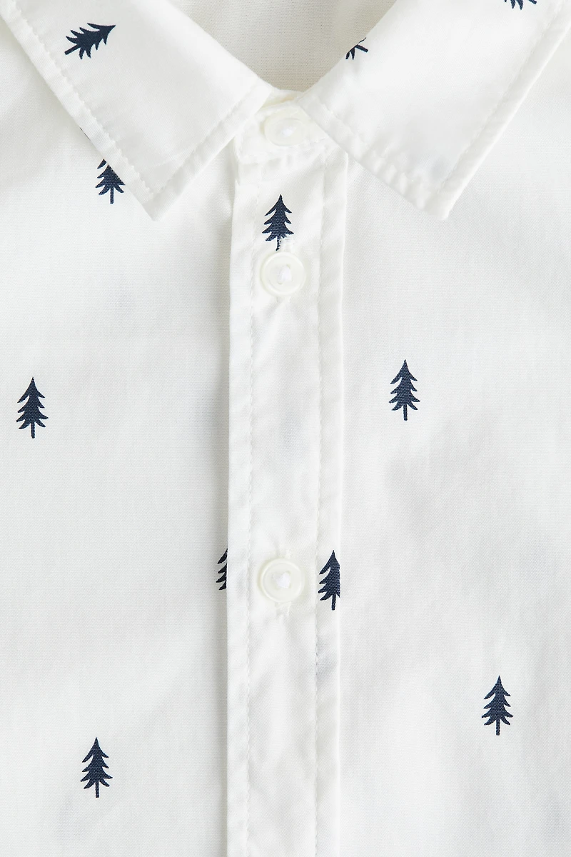 Patterned Cotton Shirt