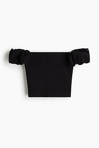 Puff-Sleeved Off-the-Shoulder Top
