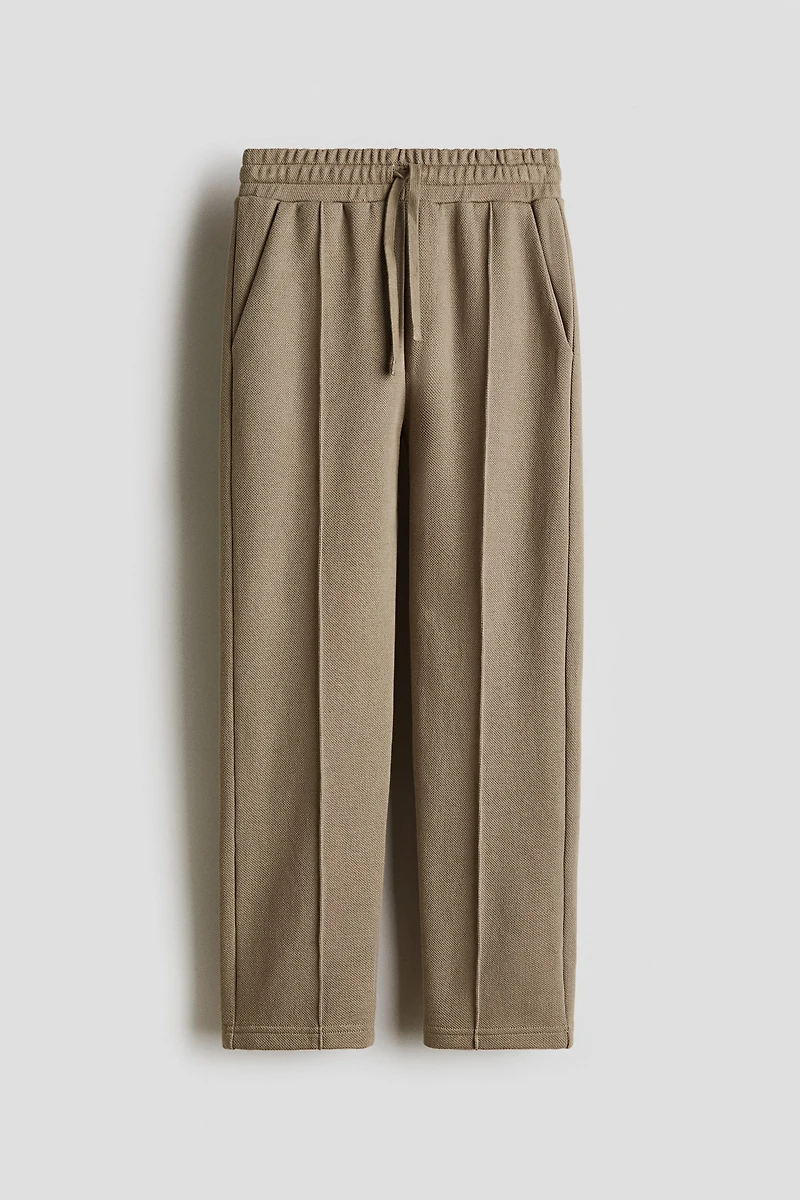 Tapered Piqué Pants