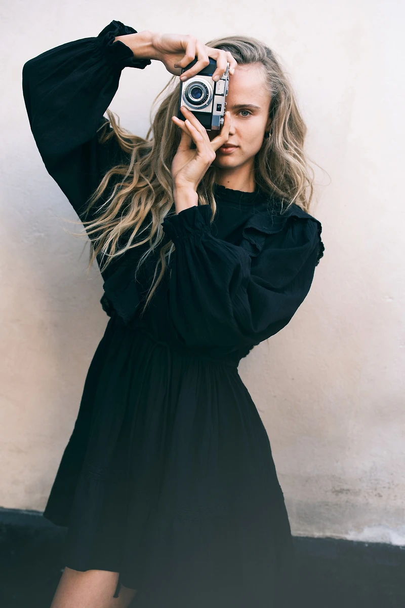 Robe en lin mélangé